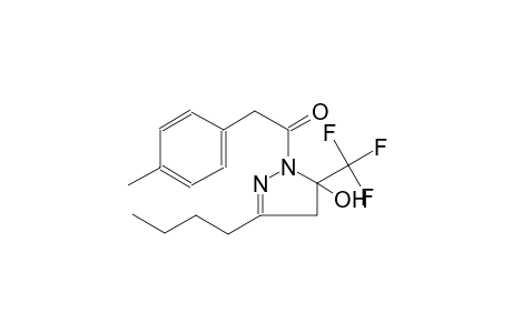 1H-pyrazol-5-ol, 3-butyl-4,5-dihydro-1-[(4-methylphenyl)acetyl]-5-(trifluoromethyl)-