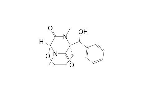2-Oxa-7,9-diazabicyclo[4.2.2]decane-8,10-dione, 6-(hydroxyphenylmethyl)-7,9-dimethyl-, [1.alpha.,6.alpha.(R*)]-