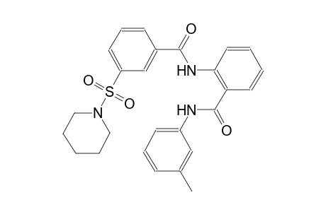 benzamide, N-(3-methylphenyl)-2-[[3-(1-piperidinylsulfonyl)benzoyl]amino]-