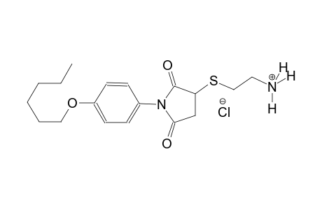 ethanaminium, 2-[[1-[4-(hexyloxy)phenyl]-2,5-dioxo-3-pyrrolidinyl]thio]-, chloride