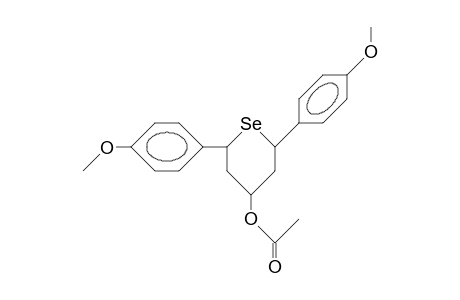 cis-2,cis-6-Di-para-anisylselenan-R-4-acetat