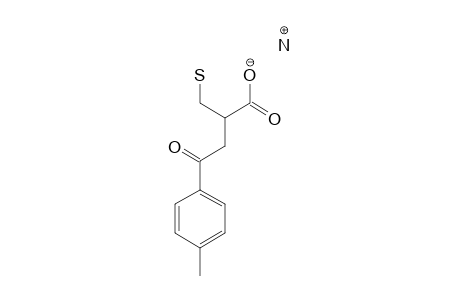 (+/-)-2-MERCAPTOMETHYL-4-(4-METHYLPHENYL)-4-OXOBUTANOIC-ACID-AMMONIUM-SALT;KETO-FORM