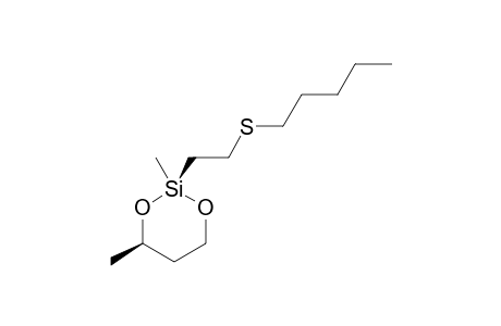 2,4-DIMETHYL-2-(2-PENTHYLTHIOETHYL)-1,3-DIOXA-2-SILACYCLOHEXANE