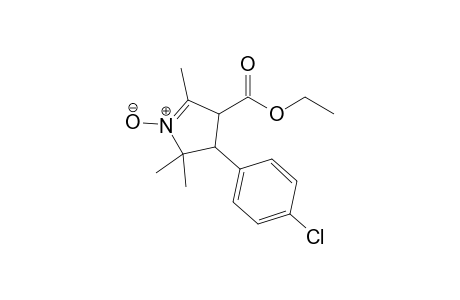 4-Ethoxycarbonyl-2,2,5-trimethyl-3-(4-chlorophenyl)-3,4-dihydro-2H-pyrrole 1-oxide
