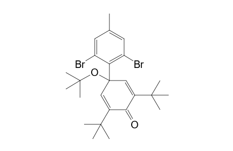 2,6-Di-t-butyl-4-t-butoxy-4-(2,6-dibromo-4-methylphenyl)cyclohexa-2,5-dien-1-one