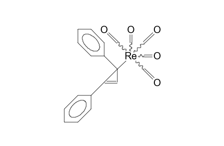 (3-/.eta.-1/-2,3-Diphenyl-cyclopropenyl) rhenium pentacarbonyl