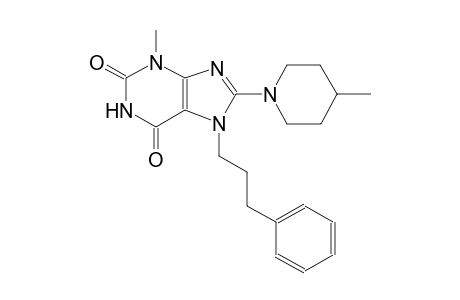 3-methyl-8-(4-methyl-1-piperidinyl)-7-(3-phenylpropyl)-3,7-dihydro-1H-purine-2,6-dione