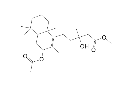 Methyl 5-[3-(acetyloxy)-2,5,5,8a-tetramethyl-3,4,4a,5,6,7,8,8a-octahydro-1-naphthalenyl]-3-hydroxy-3-methylpentanoate