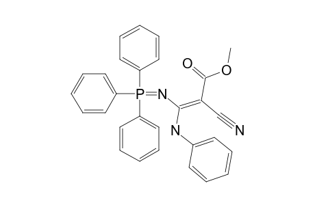 3-ANILINO-2-CYANO-3-(TRIPHENYLPHOSPHORANYLIDENAMINO)-ACRYLIC-ACID,METHYLESTER