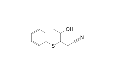 Pentanenitrile, 4-hydroxy-3-(phenylthio)-