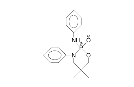 2-Anilino-5,5-dimethyl-2-oxo-3-phenyl-1,3,2-oxazaphosphorinane