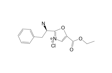 ETHYL-(S)-2-(1-AMINO-2-PHENYLETHYL)-OXAZOLE-5-CARBOXYLATE-HYDROCHLORIDE