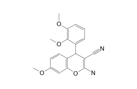 2-Amino-4-(2,3-dimethoxyphenyl)-7-methoxy-4H-chromene-3-carbonitrile