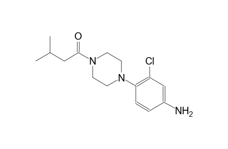3-chloro-4-[4-(3-methylbutanoyl)-1-piperazinyl]aniline