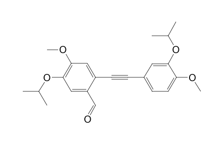 5-Isopropoxy-2-[2'-(3"-isopropoxy-4"-methoxyphenyl)ethynyl]-4-methoxbenzaldehyde