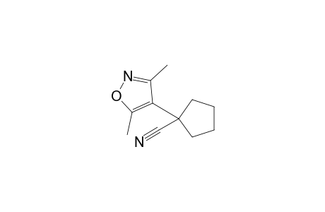 1-(3',5'-Dimethyl-4'-isoxazolyl)-cyclopentane-1-carbonitrile
