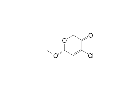2H-Pyran-3(6H)-one, 4-chloro-6-methoxy-, (R)-