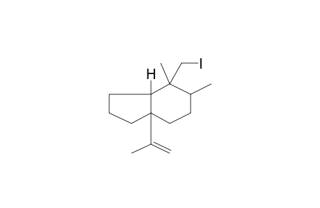 6.beta.Bicyclo[4.3.0]nonane, 5.beta.-iodomethyl-1.beta.-isopropenyl-4.alpha.,5.alpha.-dimethyl-,