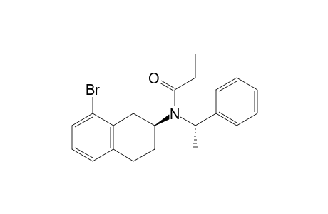 (+)-8-Bromo-N-[(S)-.alpha.-methylbenzyl]-2(R)-propionamidotetralin