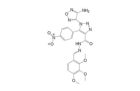 1-(4-amino-1,2,5-oxadiazol-3-yl)-5-(4-nitrophenyl)-N'-[(E)-(2,3,4-trimethoxyphenyl)methylidene]-1H-1,2,3-triazole-4-carbohydrazide
