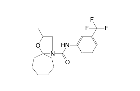 2-methyl-N-[3-(trifluoromethyl)phenyl]-1-oxa-4-azaspiro[4.6]undecane-4-carboxamide