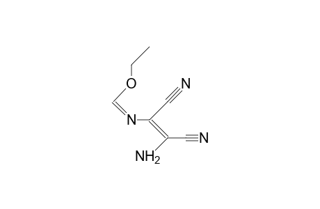 Ethyl (Z)-N-(2-amino-1,2-dicyano-vinyl)-formimidate