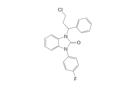 1-(3-CHLORO-1-PHENYLPROPYL)-3-(4-FLUOROPHENYL)-1,3-DIHYDRO-2H-BENZIMIDAZOL-2-ONE