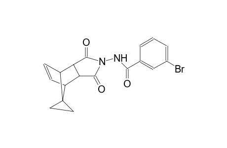 3-bromo-N-(1,3-dioxo-3a,4,7,7a-tetrahydro-1H-spiro[4,7-methanoisoindole-8,1'-cyclopropan]-2(3H)-yl)benzamide