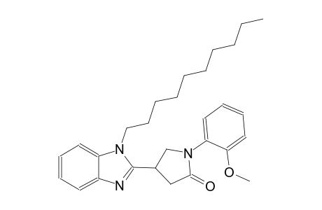 4-(1-decyl-1H-benzimidazol-2-yl)-1-(2-methoxyphenyl)-2-pyrrolidinone