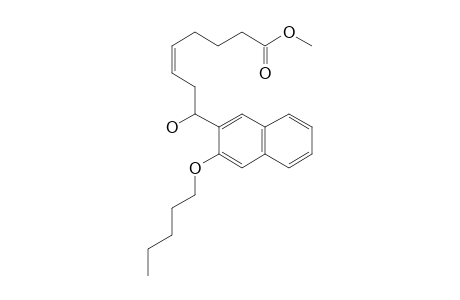 METHYL-8-HYDROXY-8-(3-PENTYLOXY-NAPHTHALEN-2-YL)-OCT-5-ENOATE