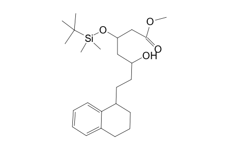 Methyl (1' SR)-3-[(t-butyldimethylsilyl)oxy]-5-hydroxy-7-(1',2',3',4'-tetrahydro-1'-naphthyl)heptanoate