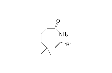 (E)-7-bromo-5,5-dimethylhept-6-enamide