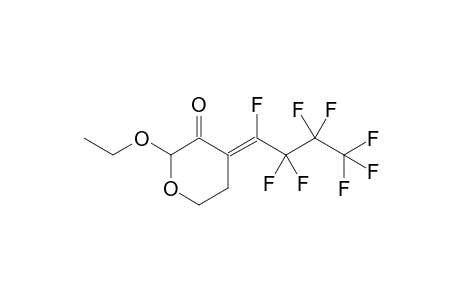 2-Ethoxy-4-(perfluorobutylidene)-tetrahydropyran-3-one