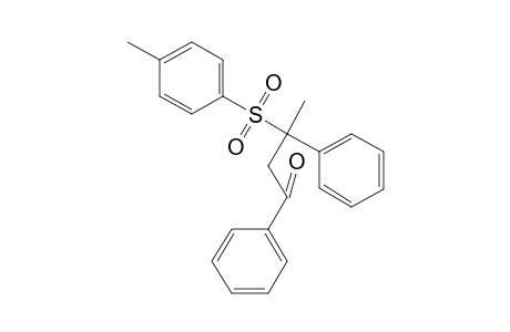 1-Butanone, 3-[(4-methylphenyl)sulfonyl]-1,3-diphenyl-