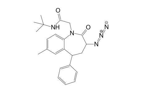 N-tert-Butyl-2-(3-azido-2-oxo-5-phenyl-7-methyl-2,3,4,5-tetrahydro-1H-1-benzazepin-1-yl)ethanoic acid amide