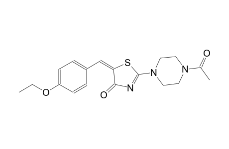 (5E)-2-(4-acetyl-1-piperazinyl)-5-(4-ethoxybenzylidene)-1,3-thiazol-4(5H)-one