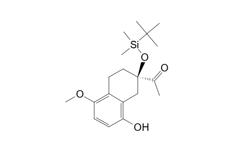 Ethanone, 1-[2-[[(1,1-dimethylethyl)dimethylsilyl]oxy]-1,2,3,4-tetrahydro-8-hydroxy-5-methoxy-2-naphthalenyl]-, (R)-