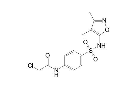 2-Chloranyl-N-[4-[(3,4-dimethyl-1,2-oxazol-5-yl)sulfamoyl]phenyl]ethanamide