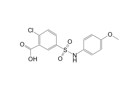 2-chloro-5-[(4-methoxyanilino)sulfonyl]benzoic acid