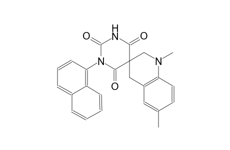 1',6'-dimethyl-1-(naphthalen-1-yl)-2',4'-dihydro-1H,1'H-spiro[pyrimidine-5,3'-quinoline]-2,4,6(3H)-trione