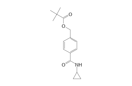 4-(Cyclopropylcarbamoyl)benzyl Pivalate