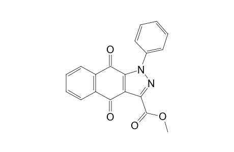 1H-Benz[f]indazole-3-carboxylic acid, 4,9-dihydro-4,9-dioxo-1-phenyl-, methyl ester