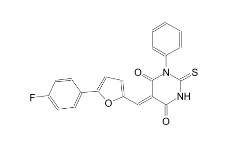 (5Z)-5-{[5-(4-fluorophenyl)-2-furyl]methylene}-1-phenyl-2-thioxodihydro-4,6(1H,5H)-pyrimidinedione