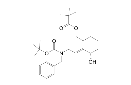 (E)-(S)-9-[(N-Benzyl-N-tert-butoxycarbonyl)amino]-6-hydroxy-7-nonenyl pivalate