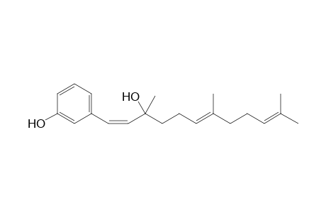3-[(1Z,6E)-3,7,11-trimethyl-3-oxidanyl-dodeca-1,6,10-trienyl]phenol