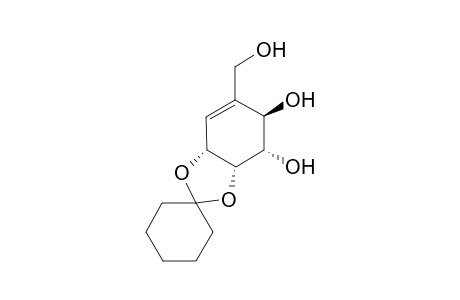 (3.beta,4.alpha,5.alpha,6.alpha)-2-Hydroxymethyl-5,6-(cyclohexan-1,1-diyldioxy)cyclohexen-3,4-diol