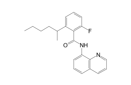 2-fluoro-6-(hexan-2-yl)-N-(quinolin-8-yl)benzamide