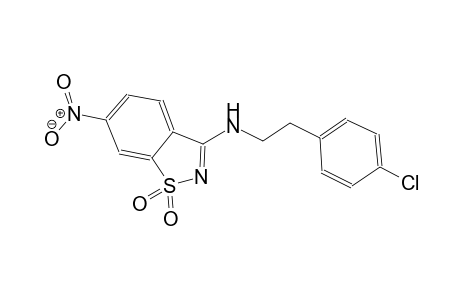 N-[2-(4-chlorophenyl)ethyl]-6-nitro-1,2-benzisothiazol-3-amine 1,1-dioxide