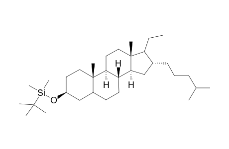 17-Ethyl-16-alpha-(4-methylpentyl)androstan-3-beta-(t-butyldimethylsiloxyl)