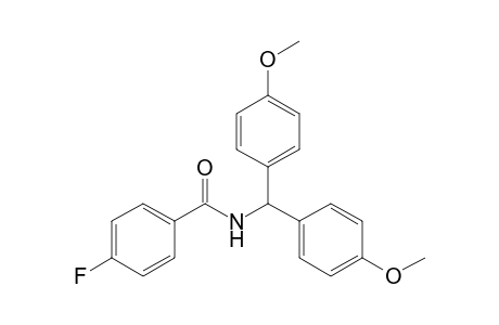 N-[bis(4-methoxyphenyl)methyl]-4-fluoranyl-benzamide